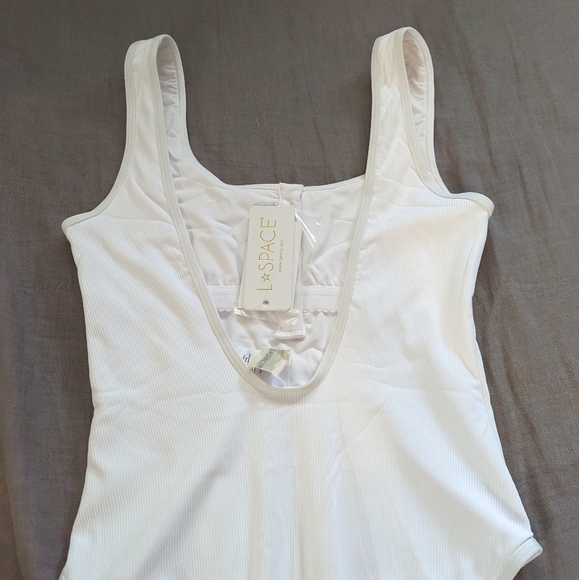 L*Space Float On Ribbed Henley Button One Piece Swimsuit - Picture 13 of 15